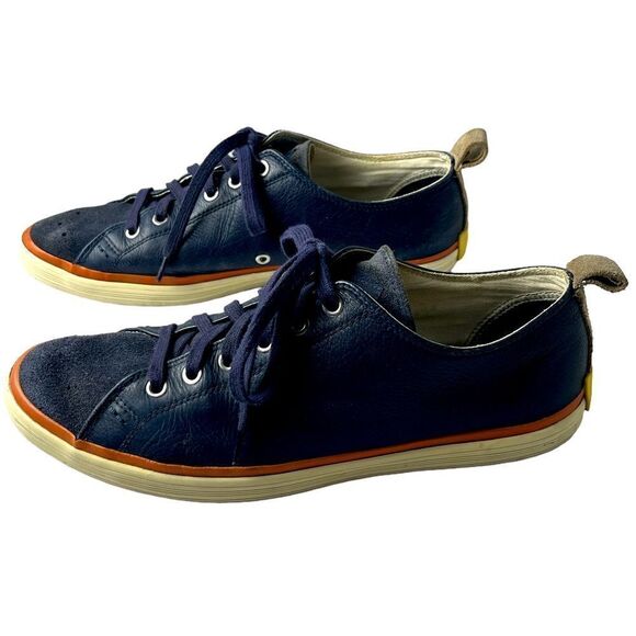 Paul Smith’s Bernard Sneakers in Navy Leather/Suede Good Pre-Owned Condition Sz8 - Picture 3 of 5